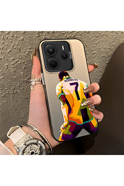 Hontinga جراب Xiaomi Redmi Note 14 متوافق مع نمط لاعب كرة القدم ذو الحواف الس...