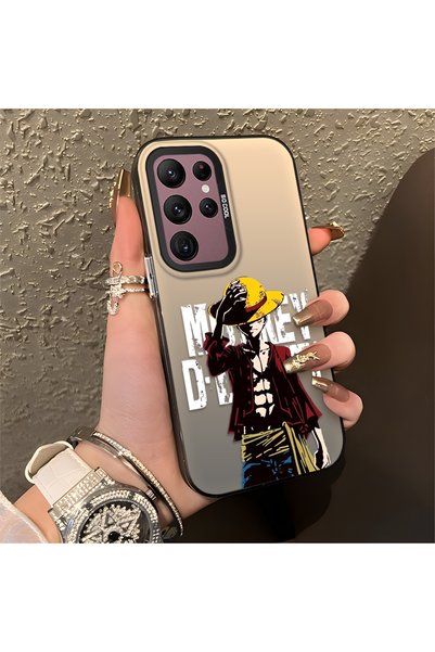 Hontinga Samsung Galaxy S22 Ultra Compatible Trend Men's Patterned Silicone E...