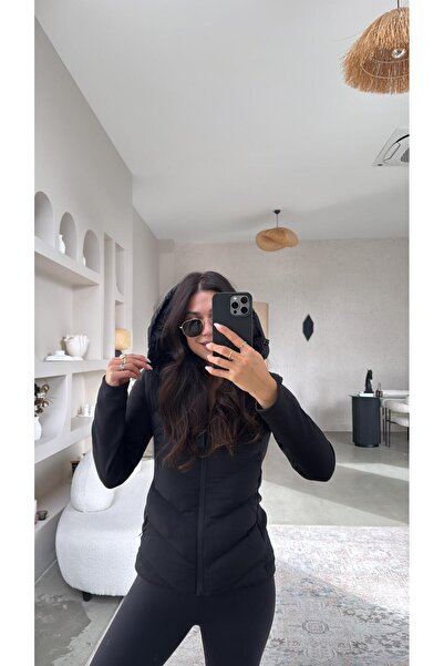 Buket Teke Black Scuba Detailed Inflatable Jacket