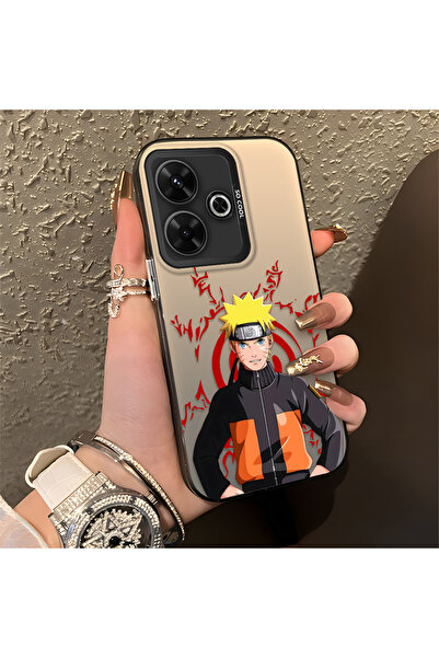 Hontinga Xiaomi Poco M6 4g Compatible Naruto Patterned Silicone Edge Hard Bac...