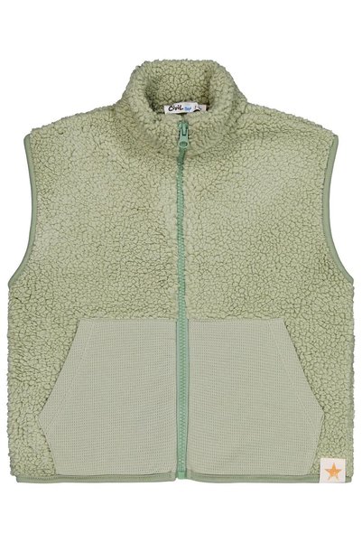 Civil Boys Vestă cu broderie stele pentru 2-5 ani - Kaki 4-5 ani
