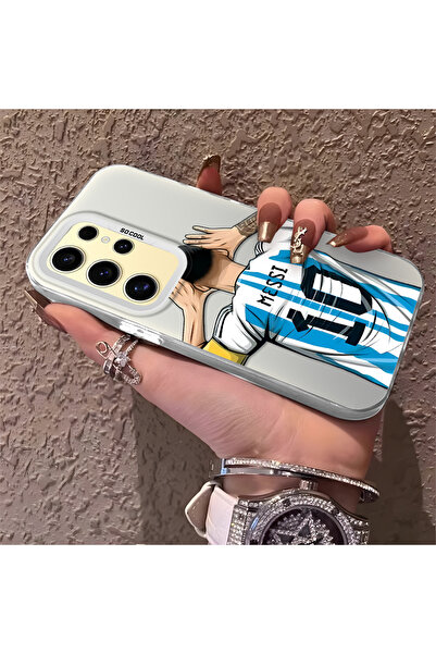 Hontinga حافظة هاتف سامسونج جالاكسي S24 الترا متوافقة مع حافة السيليكون الصلب...