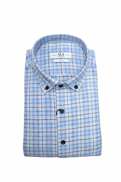 SÜVARİ Rahat Kalıp Premium SVR Pammuklu Desenli Oduncu Gömleği