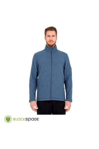 Blackspade Önden Fermuarlı Polar Mont Mavi