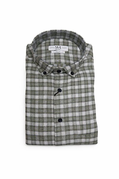 SÜVARİ Rahat Kalıp Ekose Desenli Pamuklu Premium Oduncu Gömleği
