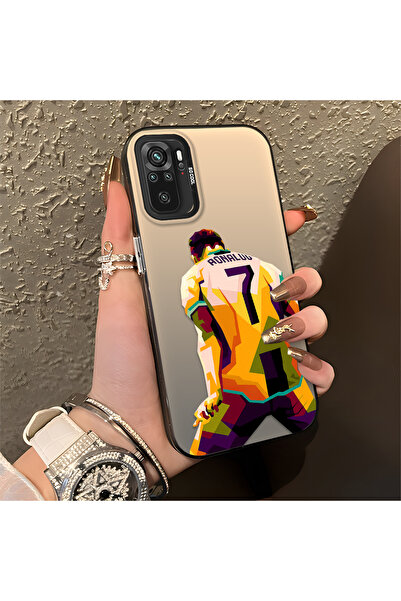 Hontinga حافظة Xiaomi Poco M5S المتوافقة مع نمط لاعب كرة القدم ذو الحواف السي...