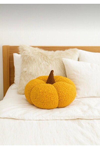 EYPRICH 100% Natural Teddy Decorative Pumpkin Cushion/Pillow