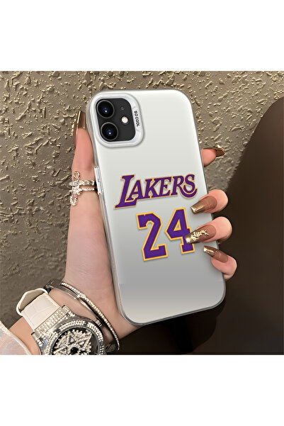 Hontinga iPhone 12 Pro Compatible Kobe Bryant Patterned Silicone Edge Hard Ba...