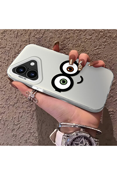 Hontinga iPhone 16 Compatible Silicone Edge Hard Back Phone Case Trendy Men's...