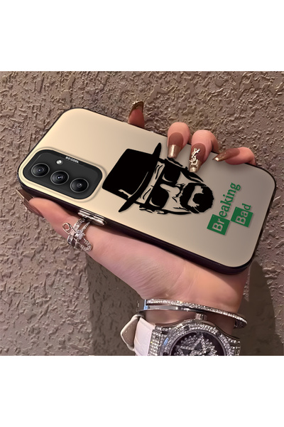 Hontinga حافظة هاتف سامسونج جالاكسي A34 متوافقة مع الحافة السيليكونية الصلبة ...