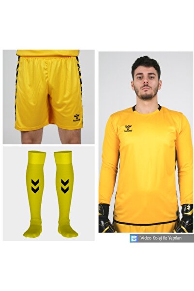 hummel KİŞİYE ÖZEL BASKILI KALECİ FORMASI+KALECİ ŞORTU+KALECİ ÇORABI ÜÇLÜ TAKIM