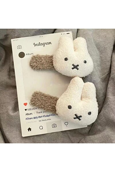 Choice 2PCS-Hairpin Miffy Cartoon Hair Tie Hairpin Brooch Bangs Clip Pendant ...