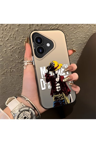 Hontinga Trendy Men's Patterned Silicone Edge Hard Back Shockproof Case Compa...