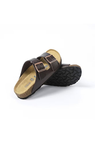 Genneric cowhide soft-soled Arizona double-button slippers