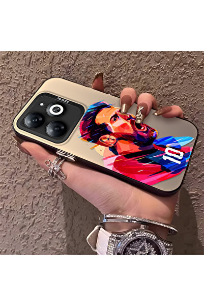 Hontinga حافظة هاتف من السيليكون الصلب متوافقة مع هاتف Tecno Spark 20 بنمط نج...