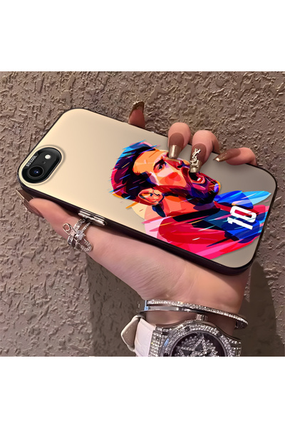 Hontinga iPhone 7/8/Se 2020 2022 Compatible Silicone Edge Hard Back Phone Cas...