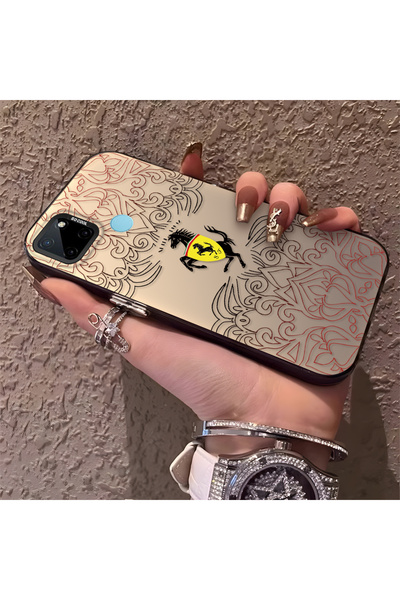 Hontinga حافظة هاتف من السيليكون الصلب متوافقة مع هاتف Realme C25Y/C21Y بتصمي...