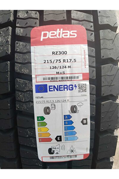 Petlas 215/75 R17.5 TL 126/124M (KAR) RZ300 ARKA ÇEKER KOMYONET LASTİĞİ 2025 ...