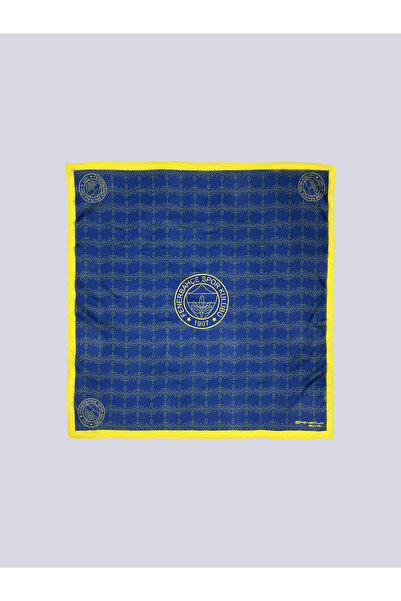 Fenerbahçe UNISEX TEK RENK LOGOLU MAVİ FULAR