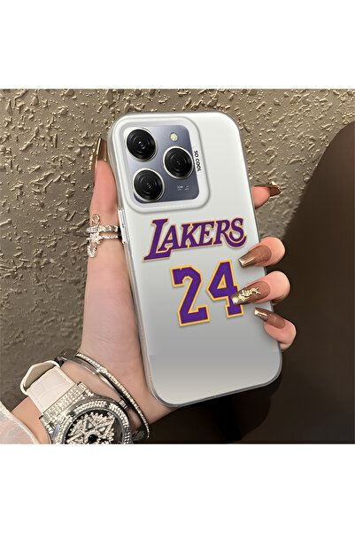 Hontinga Tecno Spark 20 Pro Compatible Kobe Bryant Patterned Silicone Edge Ha...