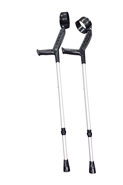 HÇ MEDİKAL Lüx Kol ve Uzunluk Ayarlanabilen Kanedyen Siyah 1 ÇİFT (2 adet gön...