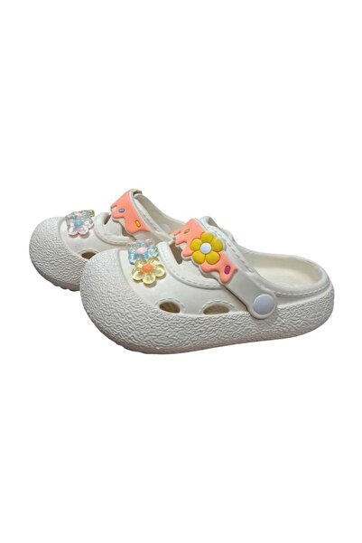 Calx Girl's Floral Figured Non-Slip Sole Slippers Sandals