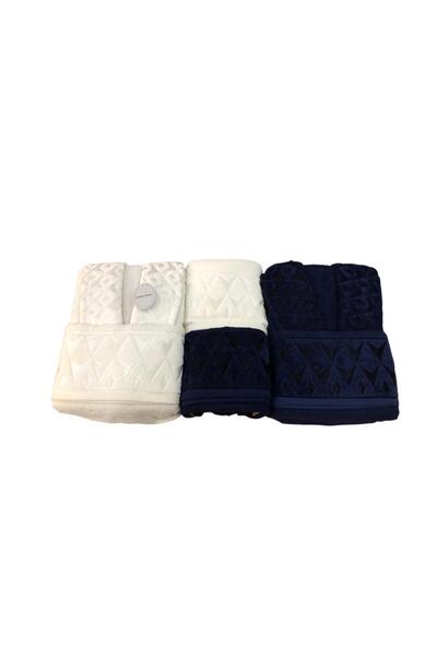 ROYAM Cotton Paris Jacquard Cotton 6 Piece Family Bathrobe Set