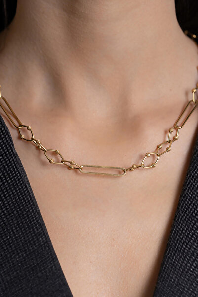 Bayar Gold 14 Ayar Altın Dorikalı Zincir Kolye-TK