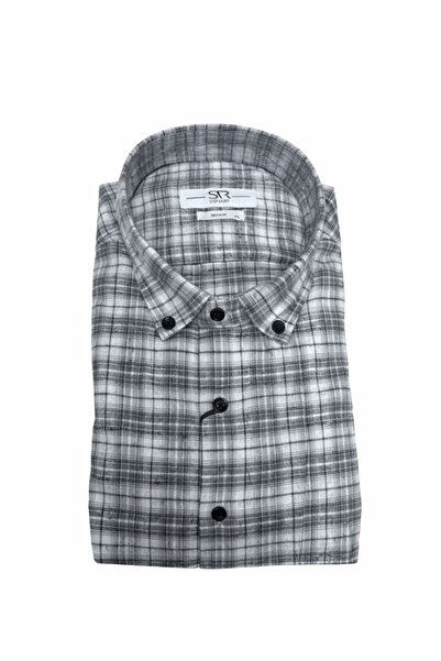 SÜVARİ Rahat Kalıp Ekose Desenli Pamuklu Premium Oduncu Gömleği