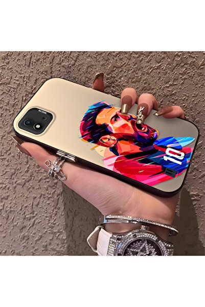 Hontinga حافظة هاتف من السيليكون الصلب متوافقة مع هاتف Realme C20/C20A بنمط ن...