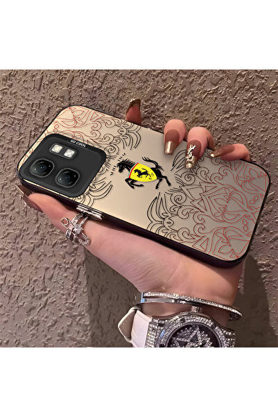 Hontinga حافظة هاتف Infinix Smart 9 متوافقة مع حافة السيليكون الصلبة ذات تصمي...