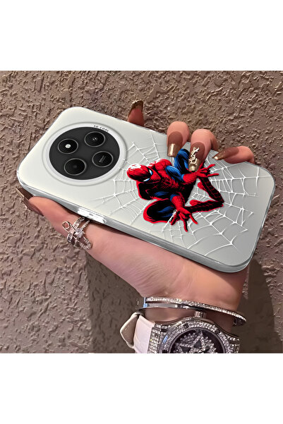 Hontinga Xiaomi Redmi A4 Compatible Silicone Edge Hard Back Phone Case Spider...