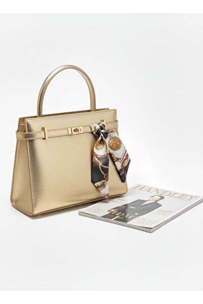 Handley Geantă tip cutie cu eșarfă pentru femei