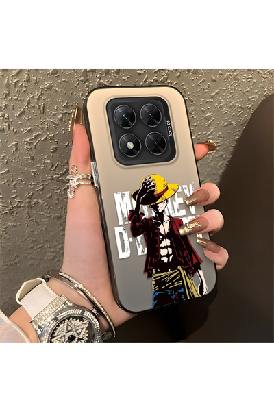 Hontinga Xiaomi Poco X7 5g Compatible Trend Men's Patterned Silicone Edge Har...