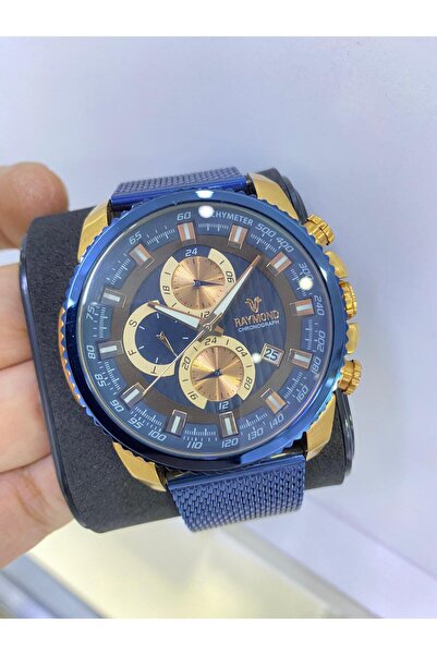 Raymond LACİVERT HASIR KORDON ERKEK KOL SAATİ
