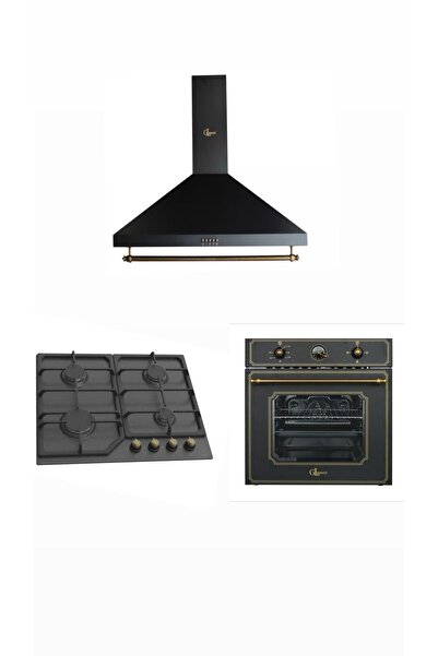 GENERAL GL RUSTİK SİYAH ANKASTRE SET