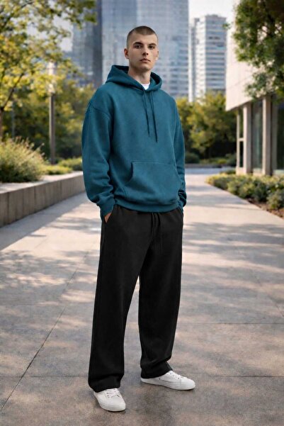 BRLKN Hooded Tracksuit Set Wide Leg