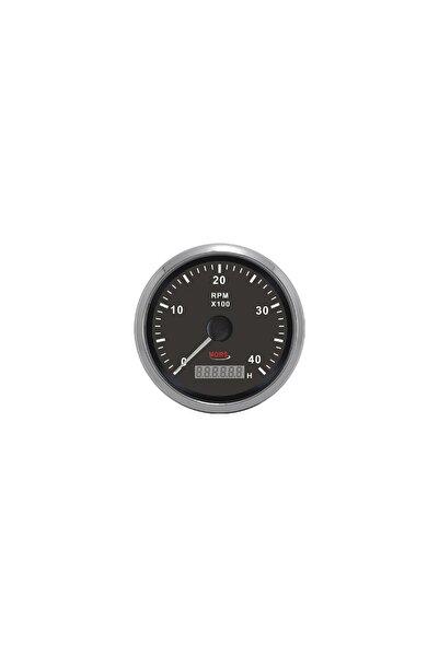 Genel Markalar Devir Göstergesi 4000 RPM 12-24V Siyah