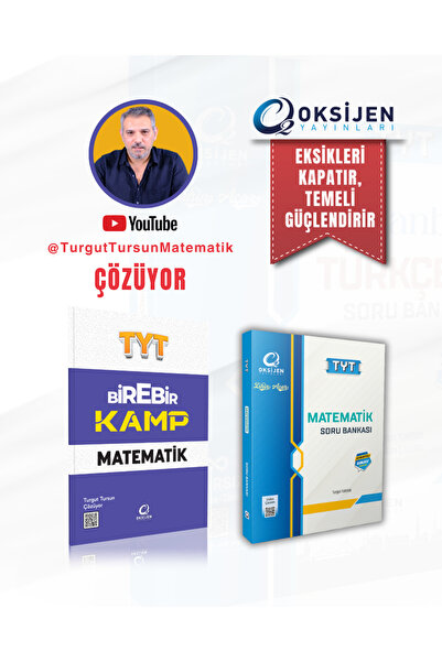Oksijen Yayınları TYT MATEMATİK SORU BANKASI+BİREBİR KAMP SET