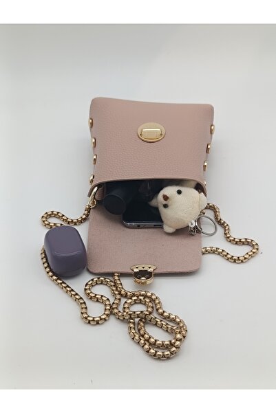 Silblack Women's Gold Chain Strap and Lock Detailed Daily Stylish Mini Should...