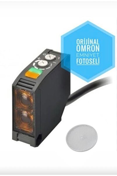 Omron Marka Yuvarlak Reflektörlü Aynalı Kablosuz Yansıtmalı Emniyet Fotoseli ...