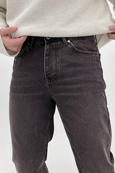 byediz Harvey Denim Vintage Baggy Kesim Taşlamalı Acı Kahve Yıkamalı Erkek Je...