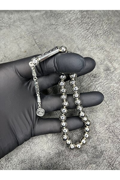 Mos Tespih سبحة من الألبكة الفضية اللامعة