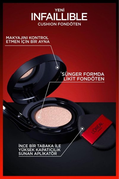 L'Oreal Paris Infaillible Freshwear Cushion Fondöten - W 130