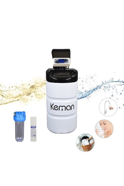 KEMAN Dedurizator de apă TKS 20L – 2-5 persoane, regenerare volumetrică, alb ...