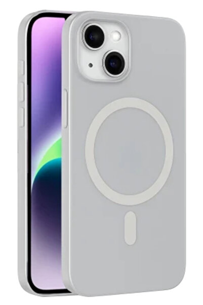TechTrove iPhone 13 - 14 Uyumlu Kılıf Sert Pc Slim Ultra İnce Sararmaz Magsaf...