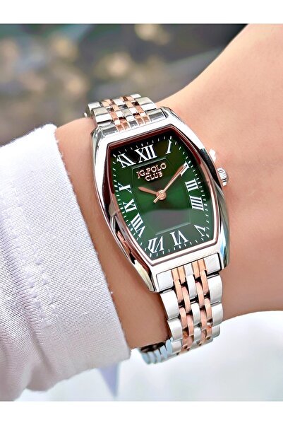 JG. Polo Club Square Dial Steel Band Steel Case Women's Wristwatch S04230Mr