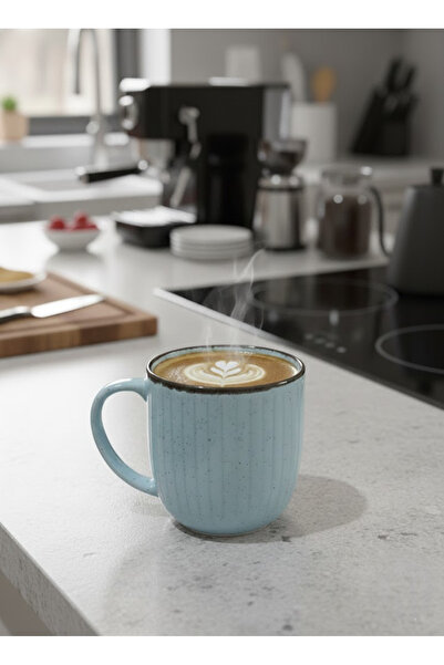 Elista Porcelain Colored Mug 250 ml Blue Blue