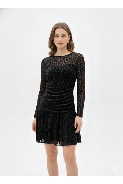 Kedi Fashion Leopar elbise