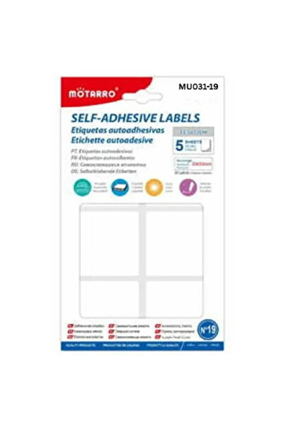 MOTARRO Adhesive Labels MU031-19 – Self Adhesive Stickers for Office, School ...